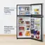 The text on the image reads:

Freezer Compartment Capacity: 1.26 cu. ft.
Refrigerator Compartment Capacity: 3.02 cu. ft.

This information is provided to help users understand the storage capacity of the refrigerator and freezer compartments.