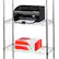 Alt View 13. Mind Reader - Storage Shelves, Garage Shelving, Storage Shelf, Pantry Org, Adjustable, Metal, 23.5"L x 11.75"W x 48"H - Silver.