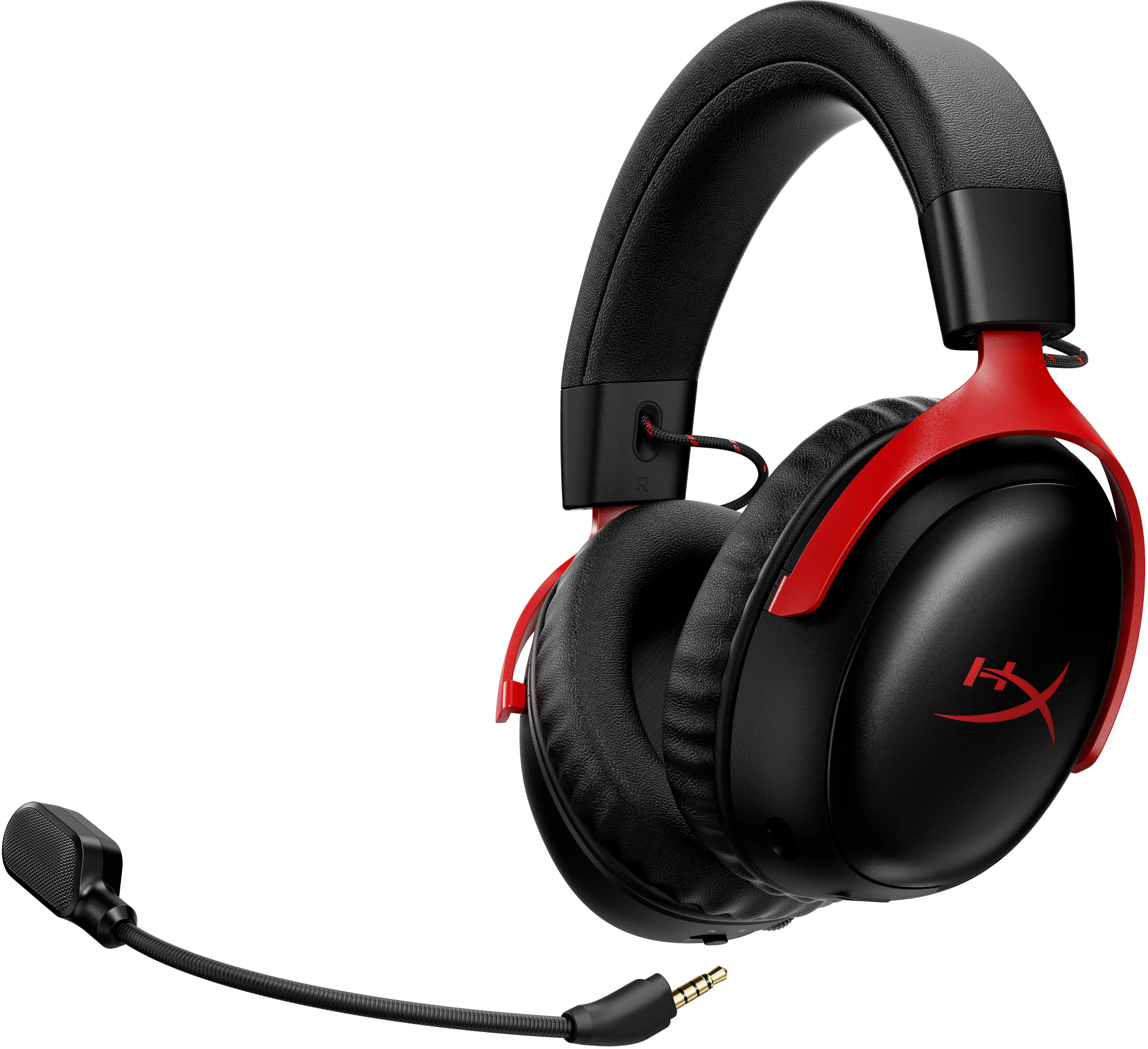 Alt View 10. HyperX - Cloud III S Wireless Gaming Headset for PC, PS5, PS4, Nintendo Switch, Mac, and Mobile - Red/Black.