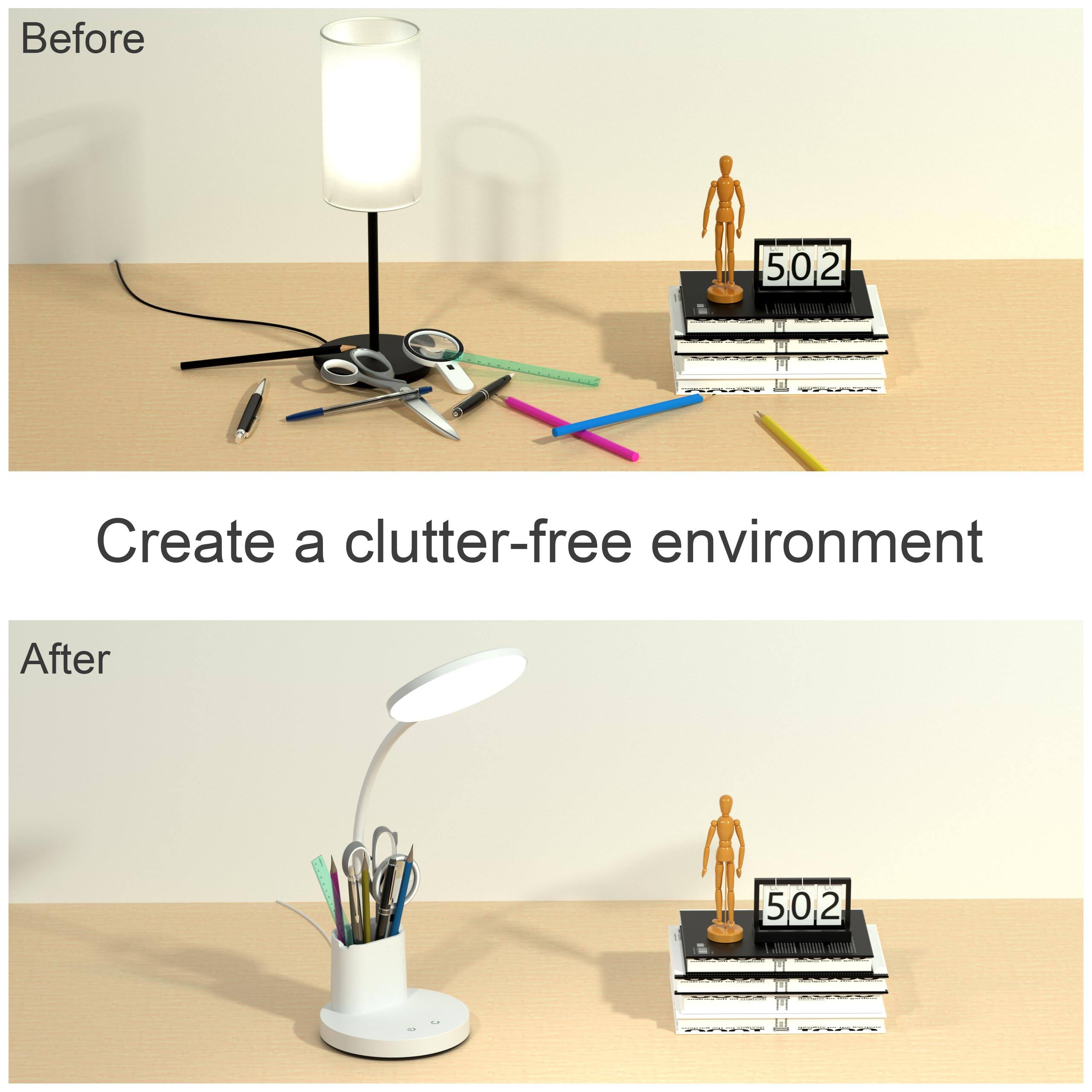 Before  
Create a clutter-free environment  
After