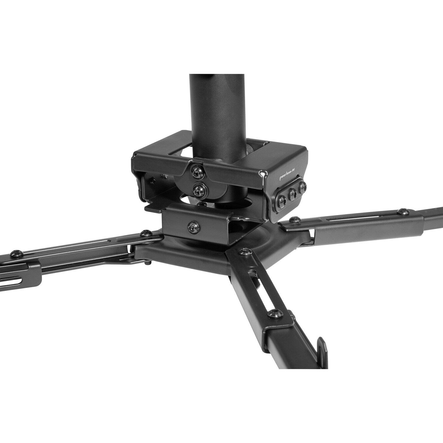 Back. Peerless-AV - Adjustable Universal Projector Mount for Flat or Angled Ceilings, 5.1" to 18.5" Mounting Pattern, Holds up to 99 Lbs - Multicolor.