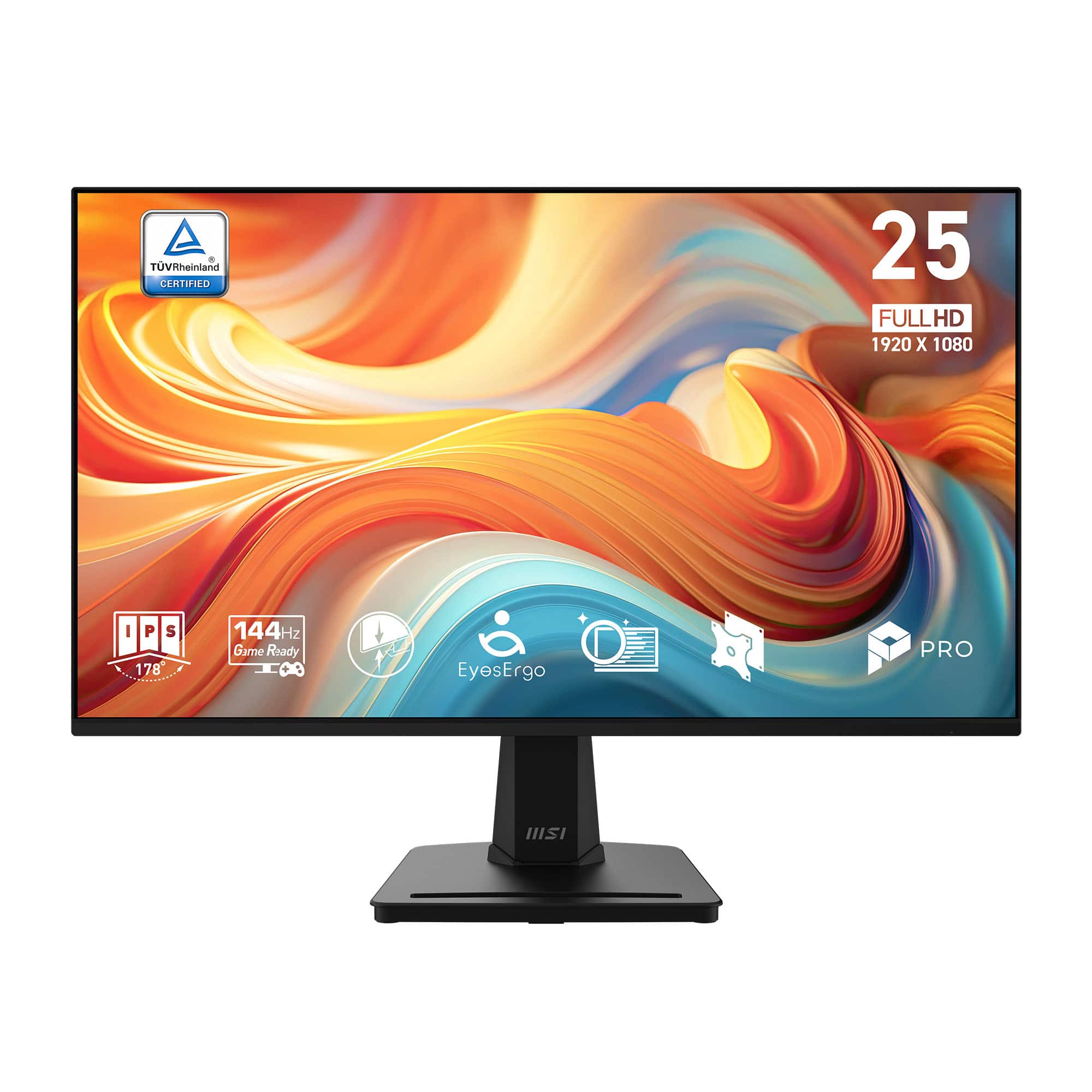 MSI - PRO MP251 E14L 24.5" IPS FHD 144Hz 1ms FreeSync Business Monitor with Built-in Speakers(Video Port, HDMI) - Black