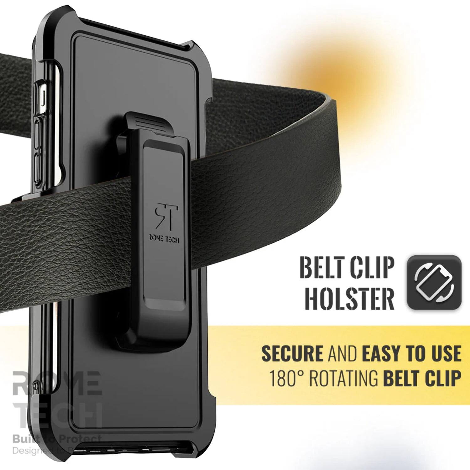 RR 2 TECH BELT CLIP HOLSTER RUVE TECHI  
Built to Protect Design  
SECURE AND EASY TO USE  
180° ROTATING BELT CLIP
