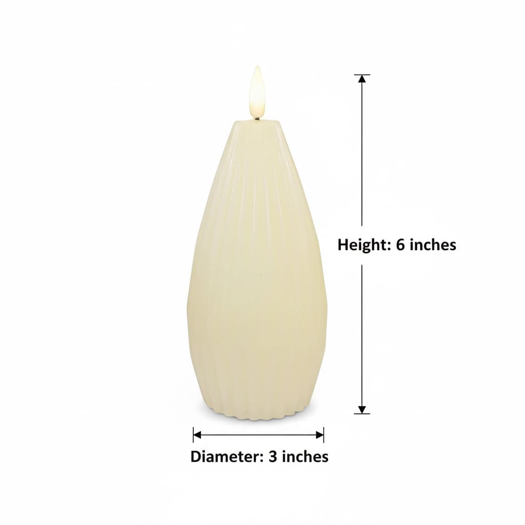 Height: 6 inches  
Diameter: 3 inches