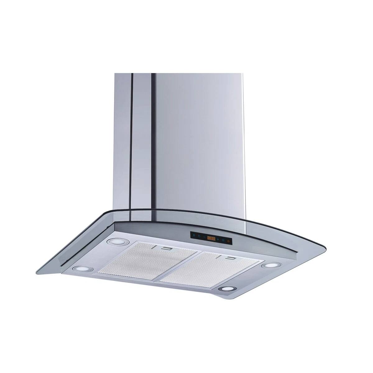 Left. Winflo - Winflo 36 inch Convertible 500-CFM Stainless steel Island Range Hood - Stainless Steel.