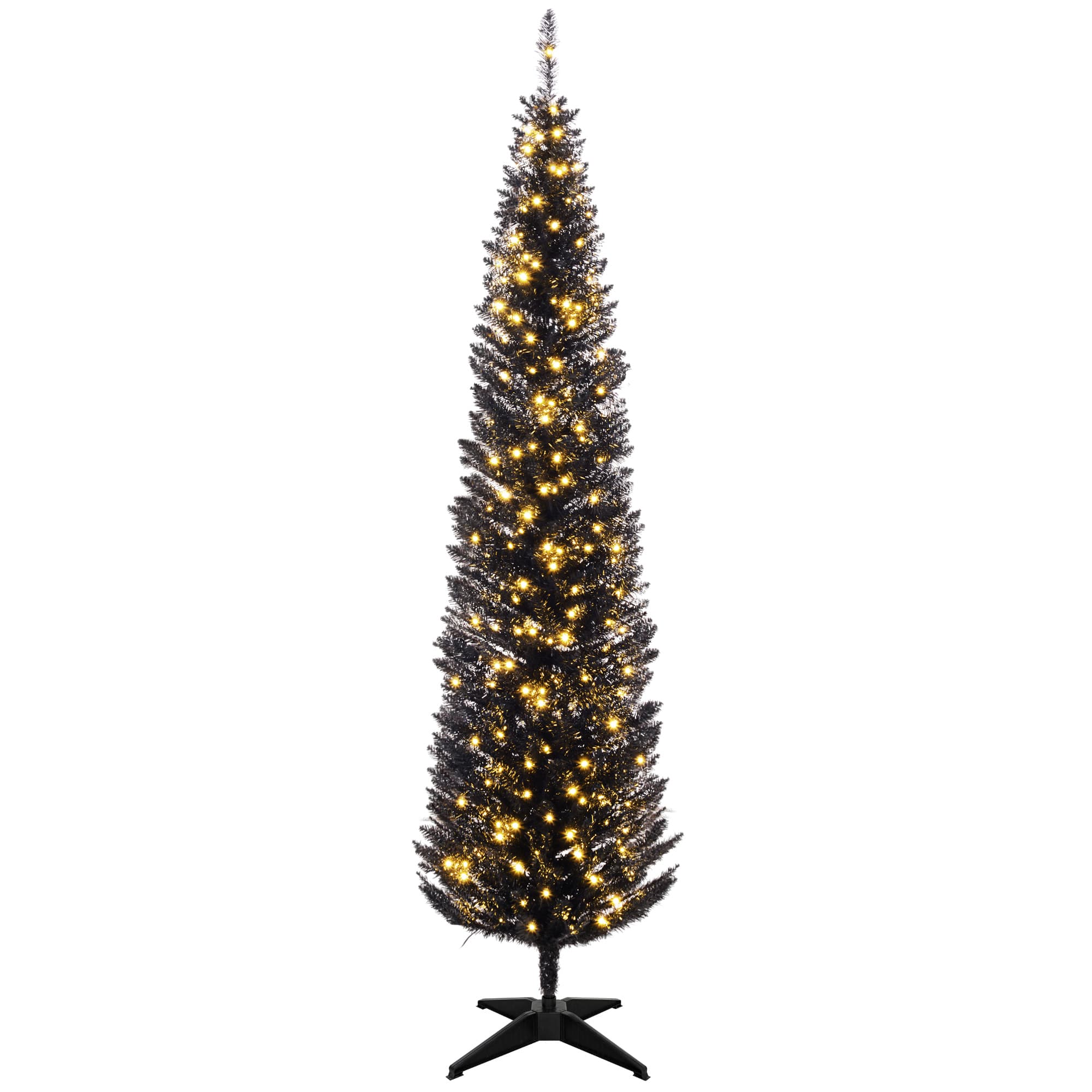 Homcom - Pencil Christmas Tree - Black