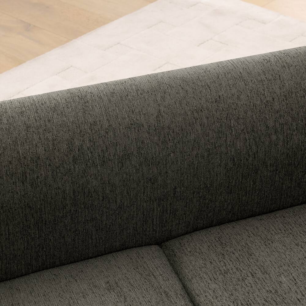 Alt View 1. JUJABU - Dark Gray Comfortable Oversized Pet Sofa for Medium/Large Dogs with Backrest, Armrests & Soft Cushion - Dark Gray.