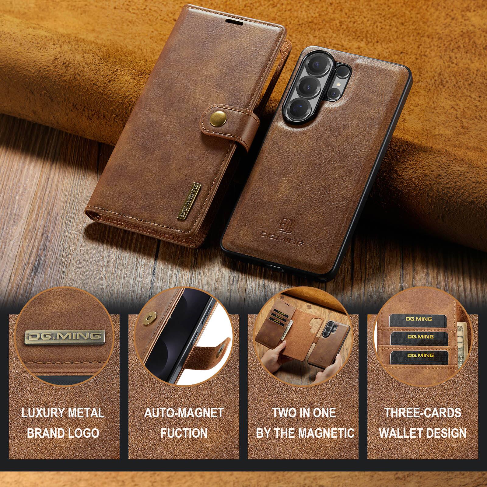 SNI-SO BU PE-MDIC DG.MING DG.MING DG.MING DG.MING LUXURY METAL BRAND LOGO AUTO-MAGNET FUNCTION TWO IN ONE THREE-CARDS BY THE MAGNETIC WALLET DESIGN