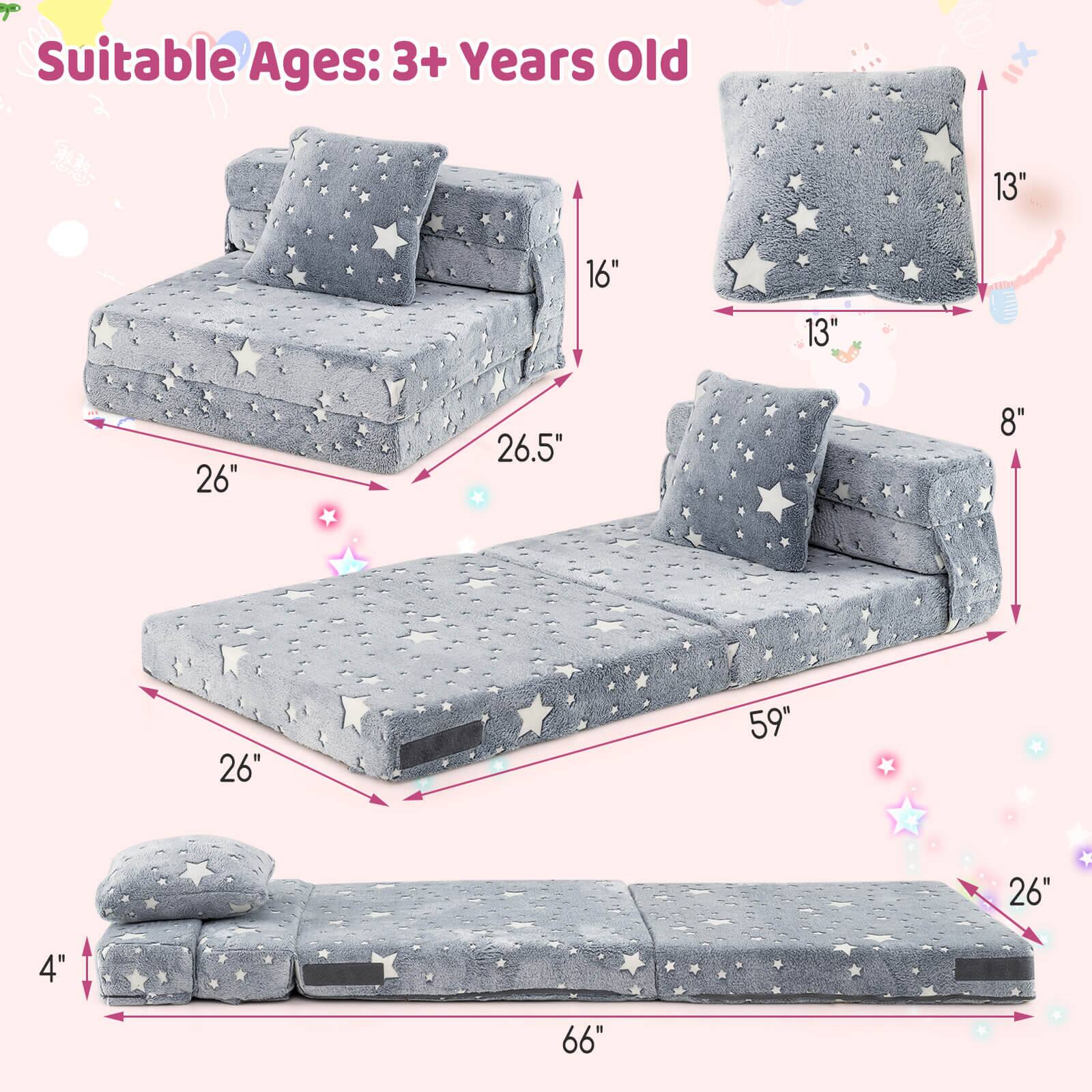 Suitable Ages: 3+ Years Old

- 26"
- 16"
- 26.5"
- 59"
- 26"
- 66"
- 4"
- 13"
- 13"
- 8"