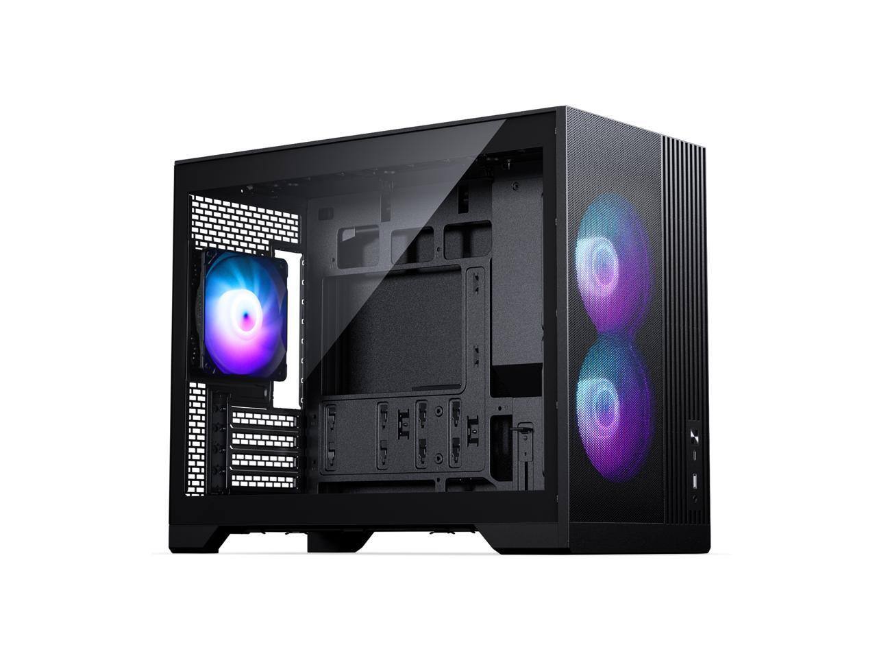 Phanteks - XT M3, Compact Micro-ATX Chassis, Mesh Front, Tempered Glass, 3x 120mm D-RGB Fans, Black - Black