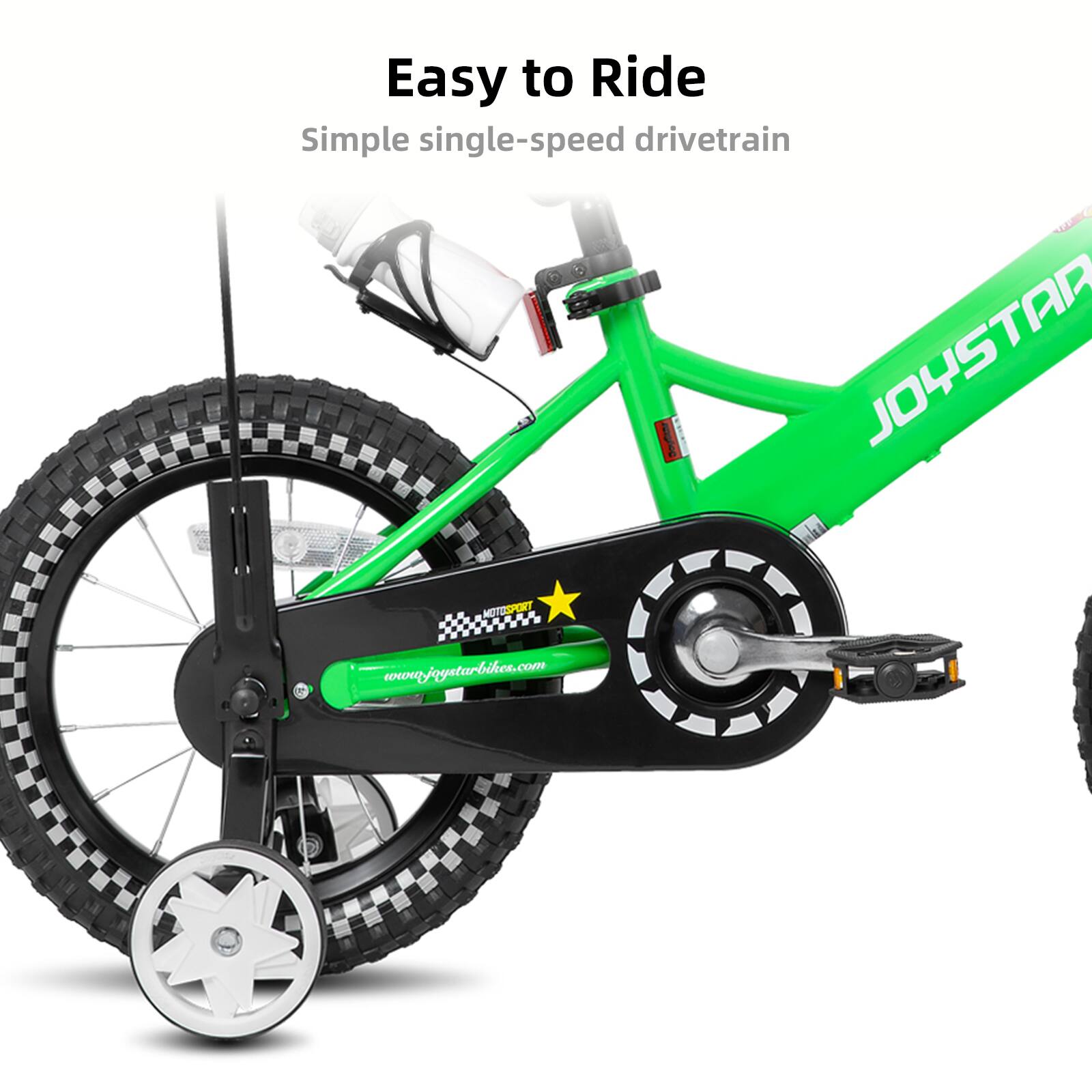Easy to Ride  
Simple single-speed drivetrain  
JOYSTAR  
MOTOSPORT  
www.joystarbikes.com