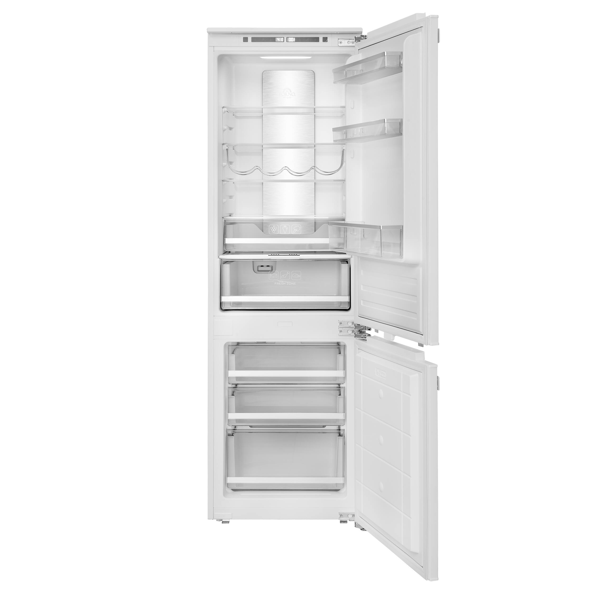Alt View 1. Forno Appliances - Rivestito 8.6 Cu. Ft. Compact Fridge with Panel-Ready Design - White.