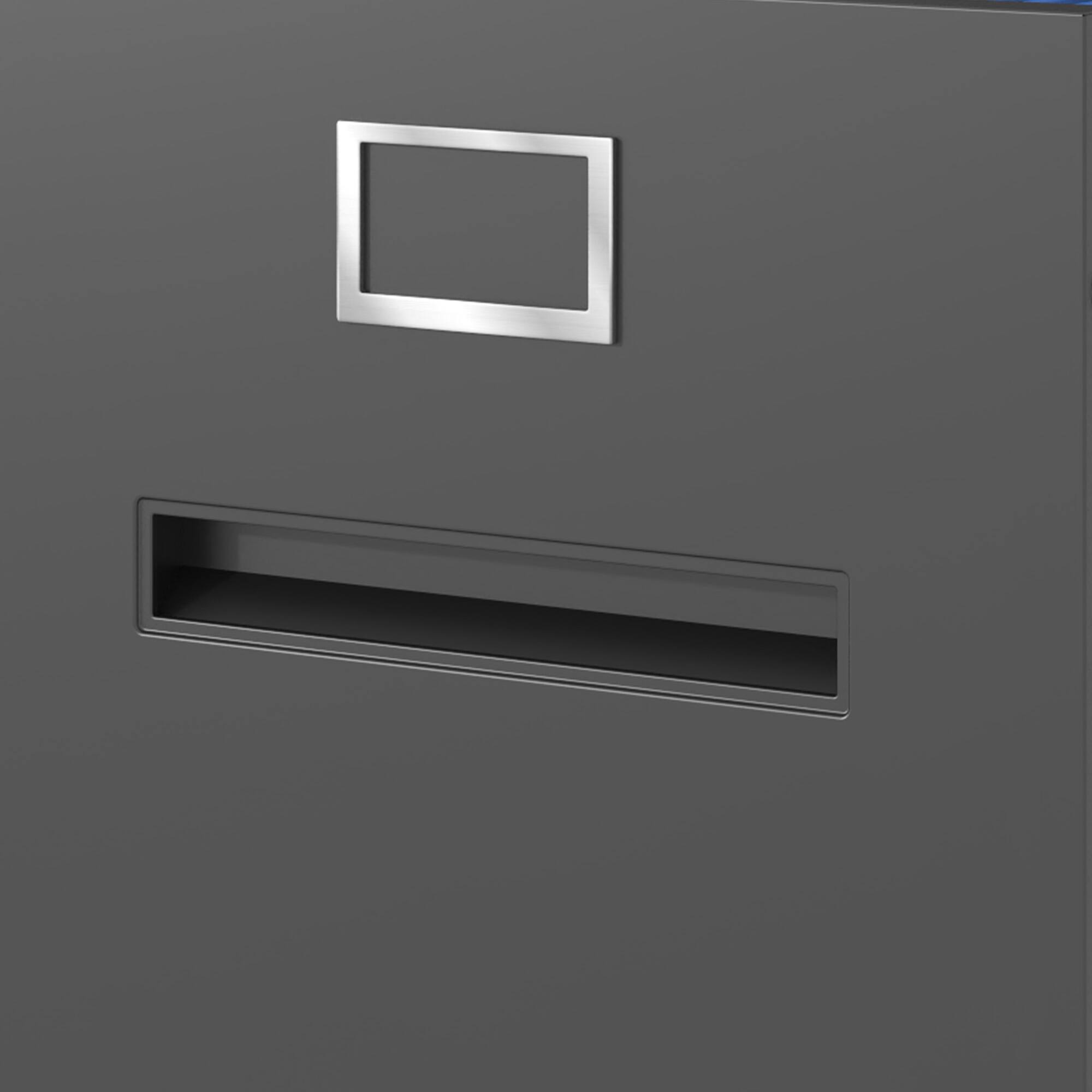 Alt View 7. GOODSILO - 4-Drawer Vertical File Cabinet with Locking System for Office and Home Document Storage - Black.