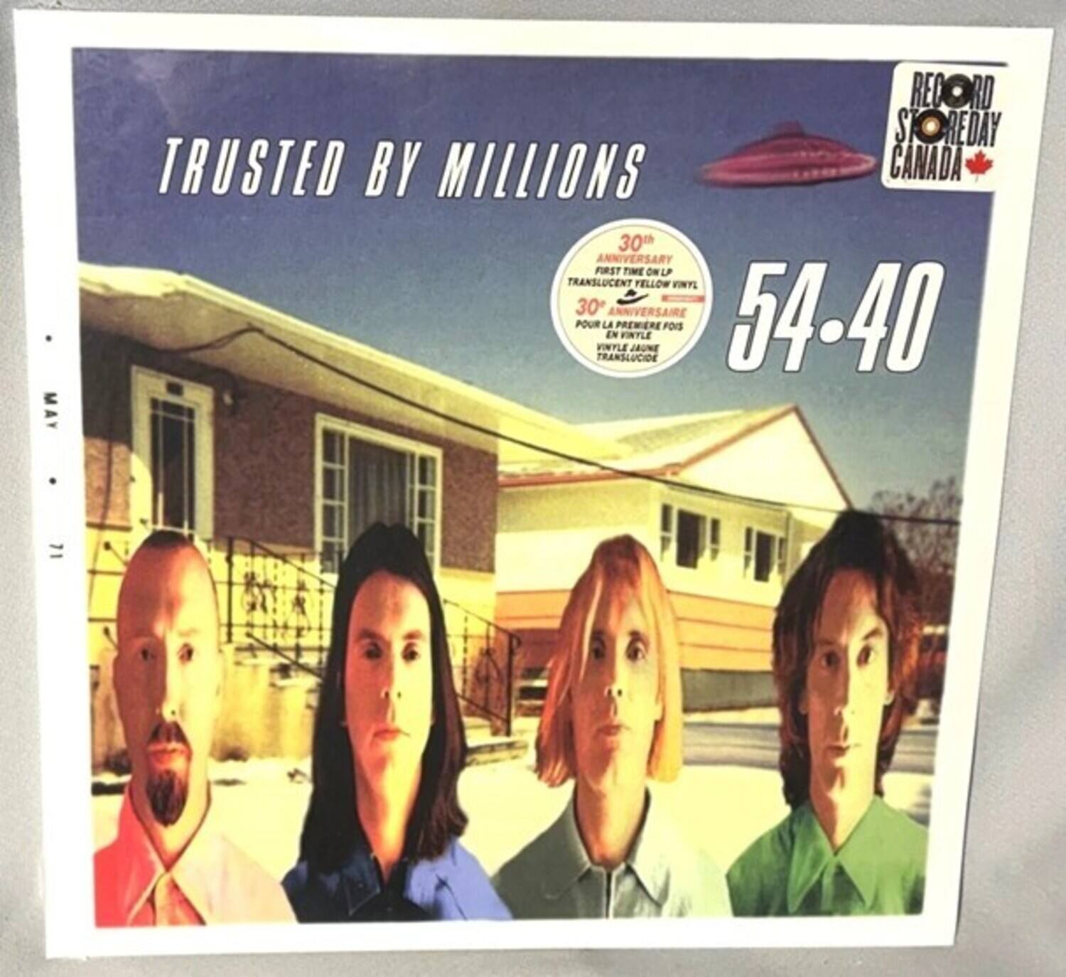 54-40 - Trusted By Millions - Limited Translucent Yellow Colored Vinyl   - VINYL LP price history on PriceWatchPro