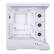 Back. Lian Li - Lian Li V100 ATX Mid-Tower Case, 4x 120mm ARGB Fans, RGB Strip, Tempered Glass, 420mm GPU Support - White (V100RW) - White.