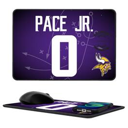 Keyscaper - Ivan Pace Jr Minnesota Vikings Wireless Charger and Mouse Pad - Black