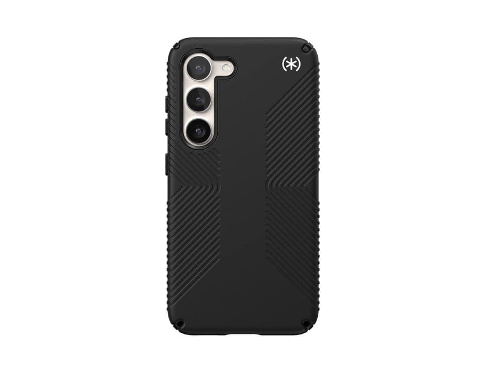 Front. Speck - Speck Presidio2 Grip Black Case for Samsung Galaxy S23 - Black.