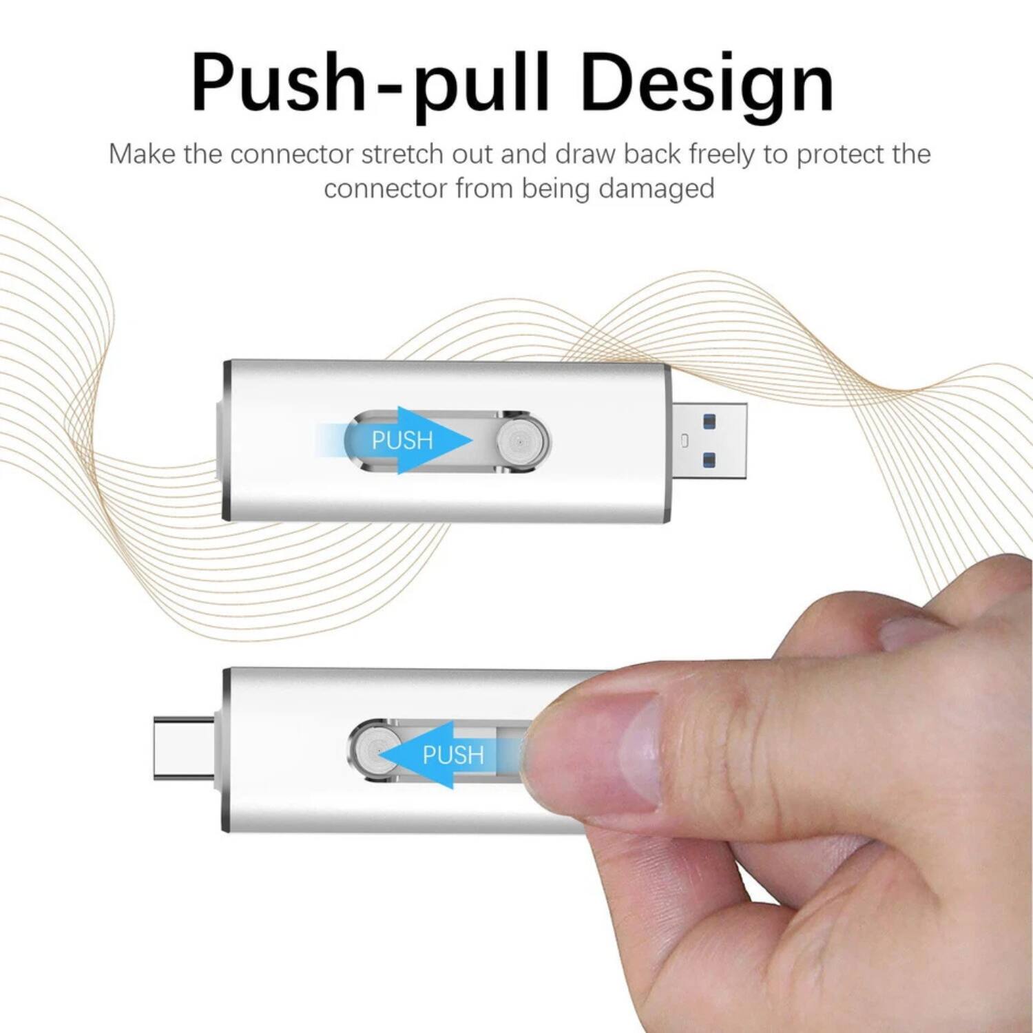 Push-pull Design

Make the connector stretch out and draw back freely to protect the connector from being damaged