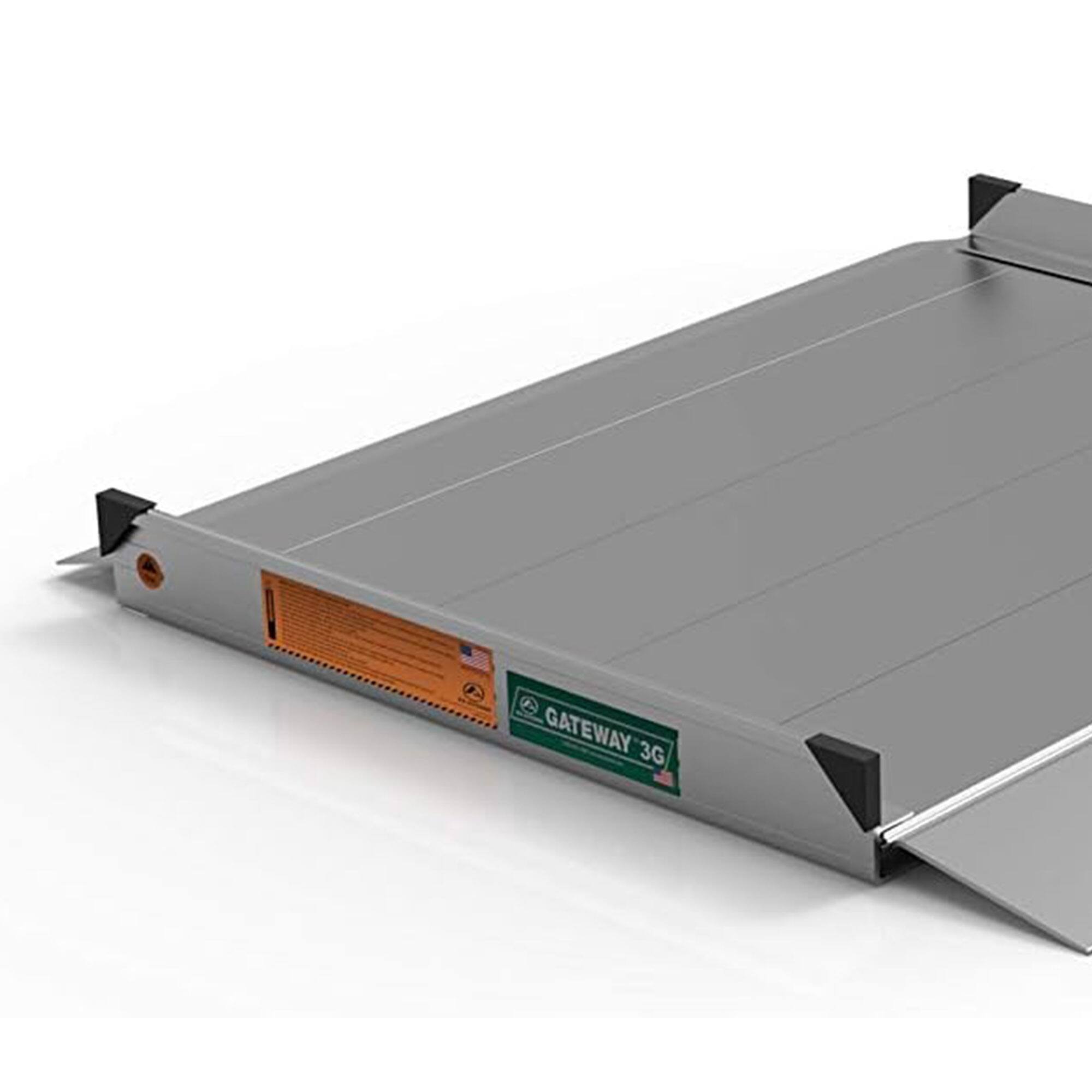 Alt View 4. EZ-ACCESS - EZ-ACCESS GATEWAY 3G 3 Foot Solid Surface Aluminum Portable Wheelchair Ramp - Gray.