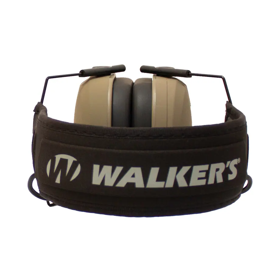 Walker Razor Tan Color Walkers Walker’s Razor Shooting Muffs (Distressed Flag) with Shooting ...