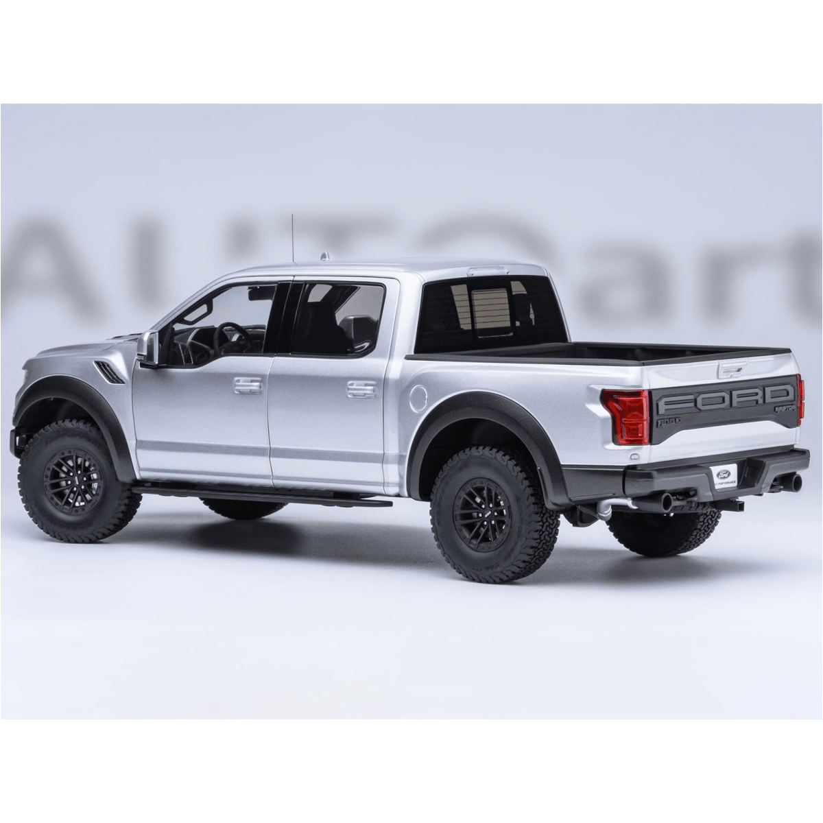 Alt View 9. Autoart - 2019 Ford F-150 Raptor Pickup Truck Ingot Silver 1/18 Model Car by Autoart.