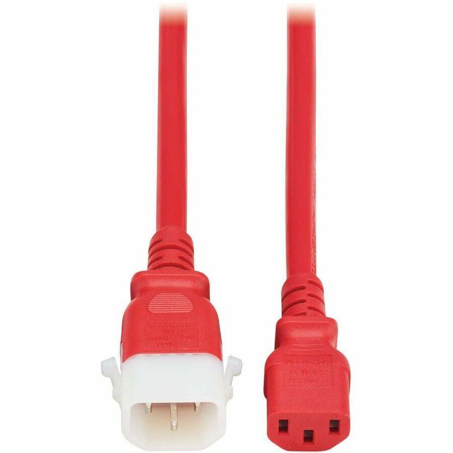 Alt View 5. Tripp Lite - TRIPP LITE Series PDU Power Cords C13 to P-Lock C14 Heavy-Duty 15A 250V 14 AWG 2 - Red.