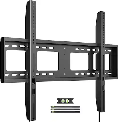Front. FINEAK - Heavy Duty Fixed TV Wall Mount for 65-100 Inch TVs - Black 65-100 inch.