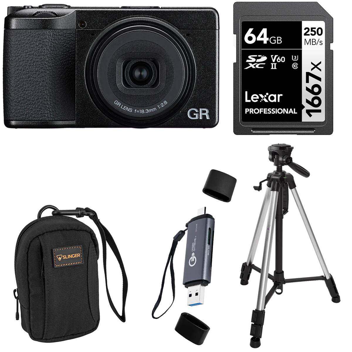 GR LENS 1:2.8 1=18.3mm

GR

250 64GB GB MB/s SZ V60 XC II 10 PROFESSIONAL Lexar 1667x

SLINGER