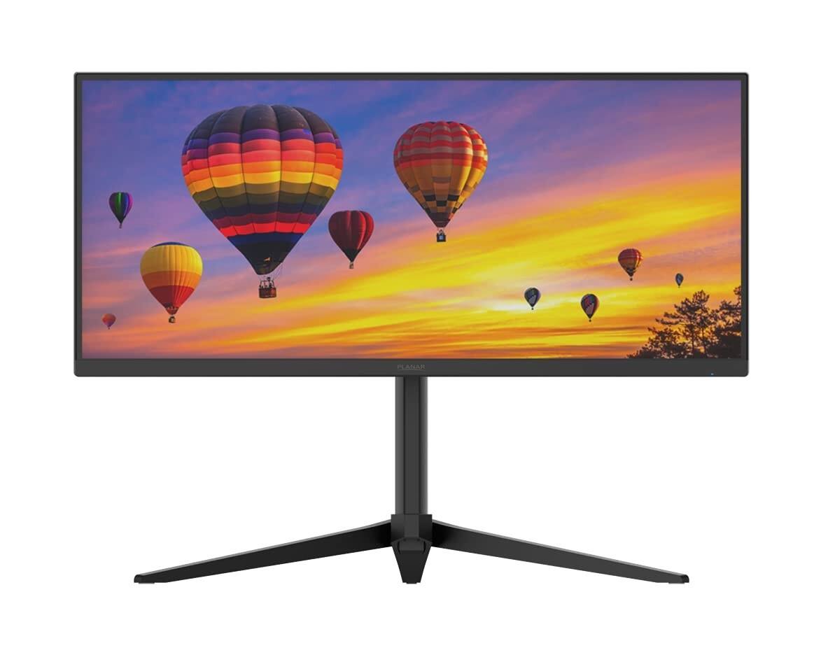 Left. Planar - PLANAR PZN3410Q 34" WQHD 21:9 3440x1440 100Hz Curved Monitor with HDMI, DP, USB, Audio - black.