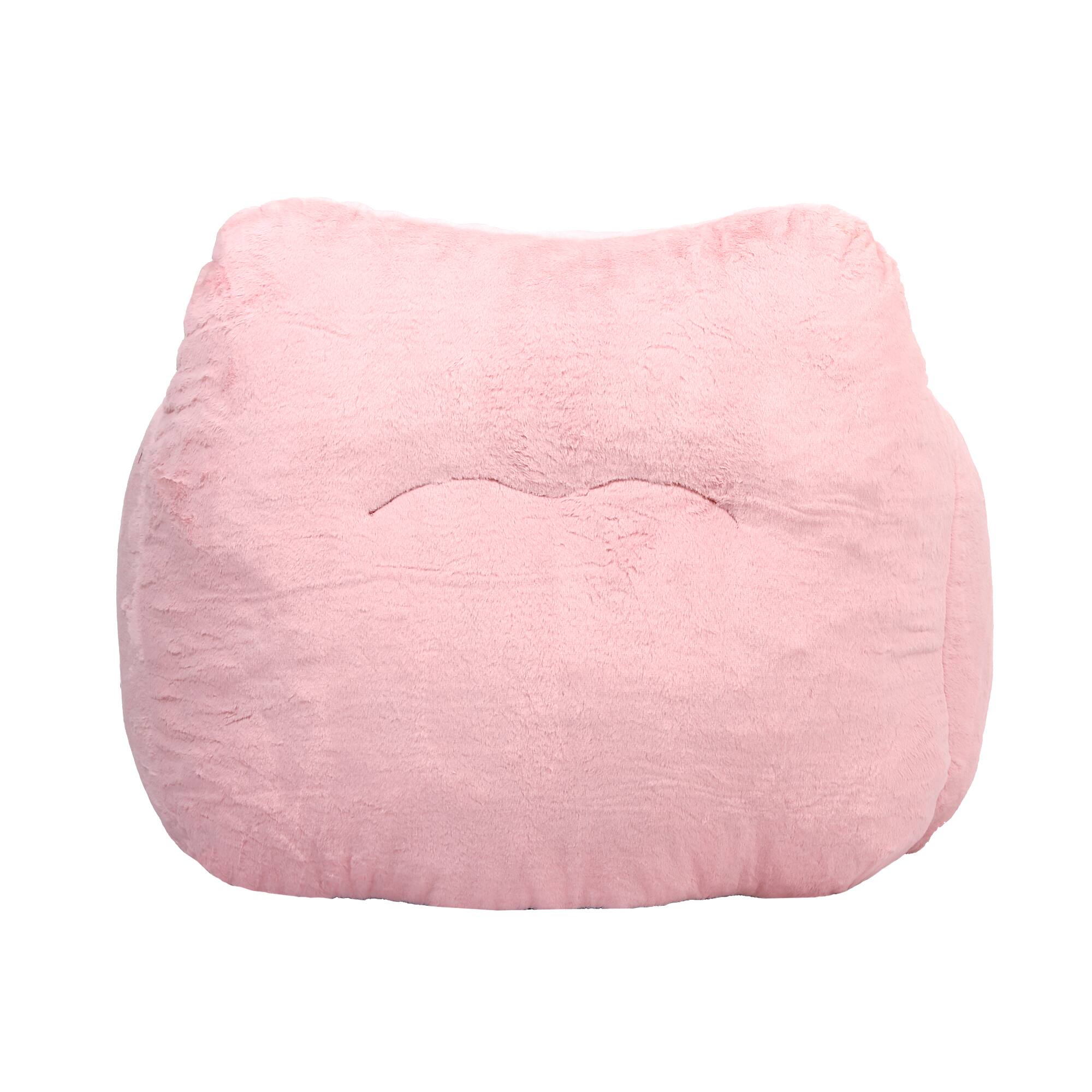Alt View 7. GOODSILO - Bean Bag Chair Sofa with Armrests - Stuffed High-Density Foam, Lazy Comfy Seating for Adults in Living Room, Bedroom - Pink.