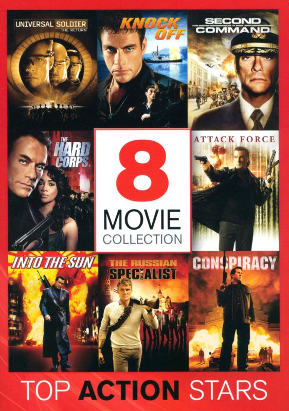 Top Action Stars: 8 Movie Collection [4 Discs] [DVD]