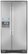 Front Standard. Whirlpool - 25.6 Cu. Ft. Side-by-Side Refrigerator with Thru-the-Door Ice and Water - Monochromatic Satina Stainless-Look.