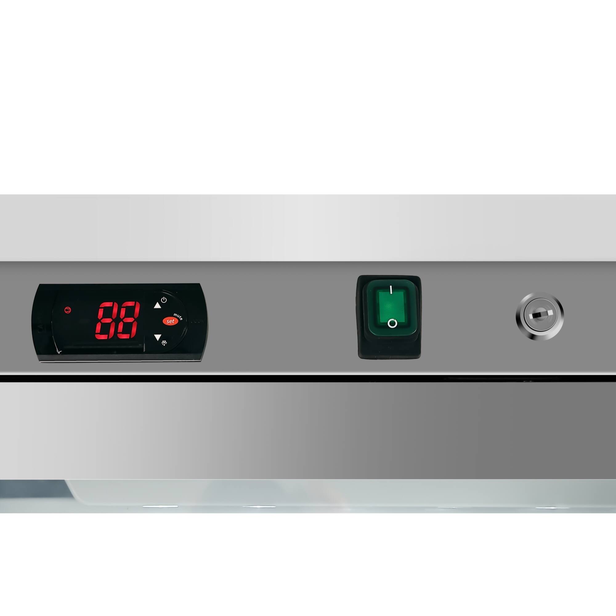 Alt View 8. Koolmore - 12 Cu. ft. Commercial Freezer with Glass Door in Stainless Steel - Manual Defrost (KM-FMD12SGD) - Stainless steel.