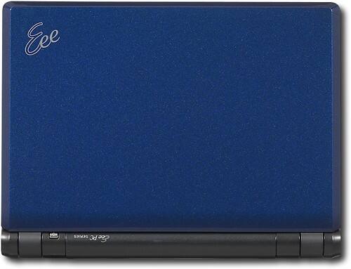 Front Standard. Asus - Eee PC Netbook with Intel® Celeron® Processor - Blue.