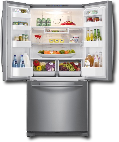 Best Buy: Samsung 19.8 Cu. Ft. French Door Refrigerator Stainless ...