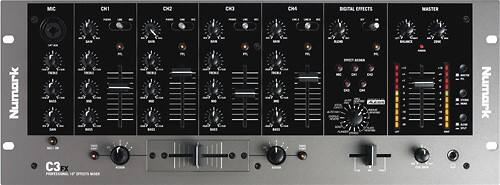 Front Standard. Numark - 4-Channel Rack Mixer.