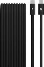 Front. Beats - 10' 240W USB-C to USB-C Braided Cable - Bolt Black.