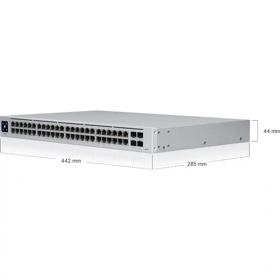 Ubiquiti 48 Port Gigabit PoE+ Compliant Managed Switch USW 48 POE Gray ...