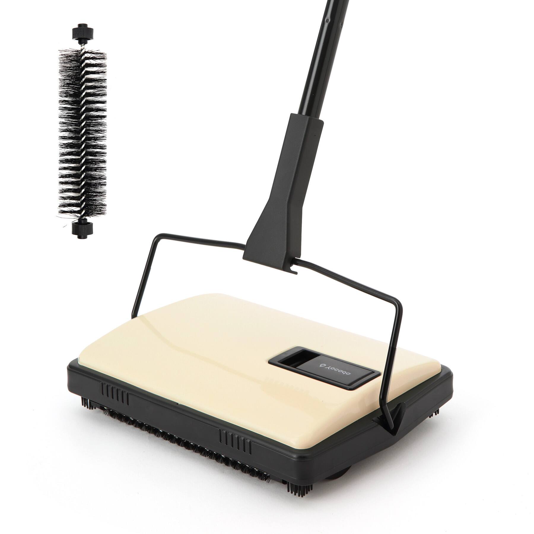 Front. Yocada - Manual Carpet Sweeper Broom Cleaner Household Sweeper 1*Extra Brush  Lightweight Hand Push Non-Electric for Home Office.