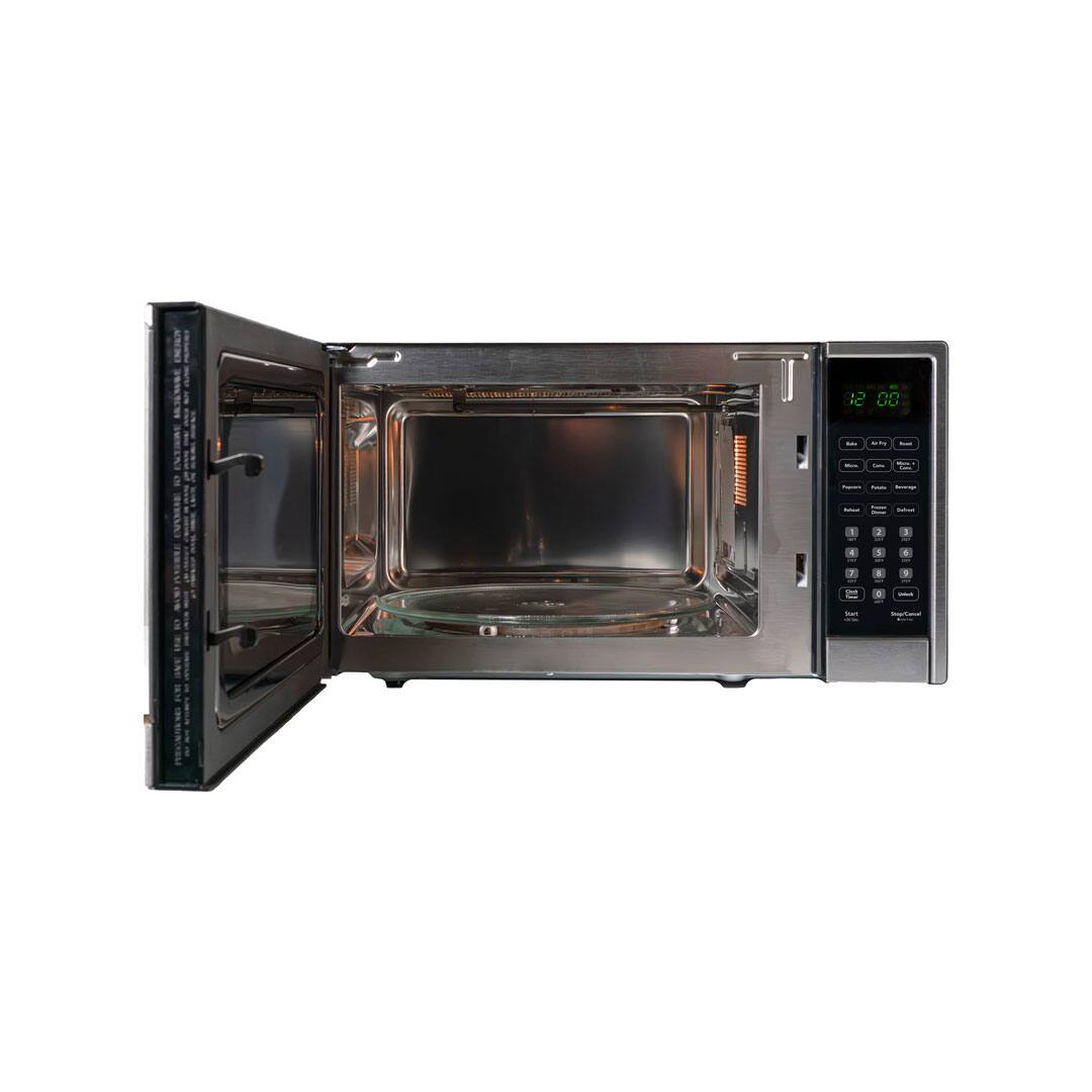 Alt View 4. Danby - 1.3 cu. ft. Multifunction Countertop Microwave with Air Fry - Stainless Steel.