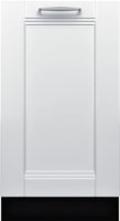 Bosch - 800 Series 18" Hidden Control Tall Tub Built-In Dishwasher with Stainless-Steel Tub - Custom Panel Ready - Front_Zoom