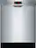 Front. Bosch - 800 Series 24" Tall Tub Built-In Dishwasher with Stainless Steel Tub.