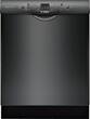 Bosch - 300 Series 24" Tall Tub Built-In Dishwasher with Stainless Steel Tub - Black - Larger Front