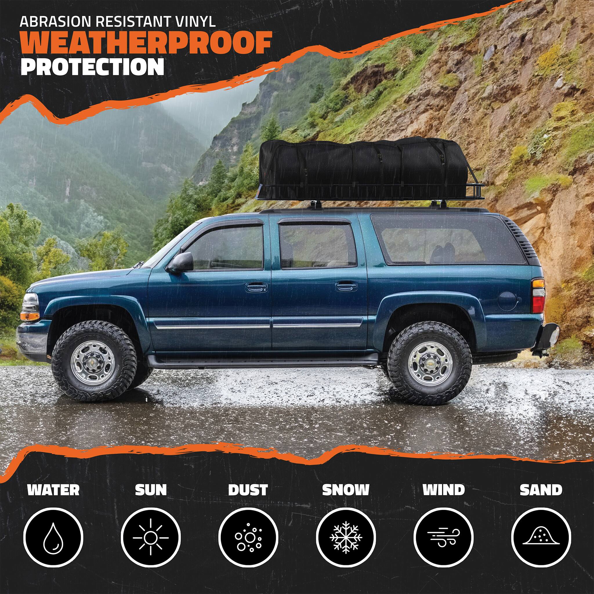 ABRASION RESISTANT VINYL WEATHERPROOF PROTECTION

WATER
SUN
DUST
SNOW
WIND
SAND