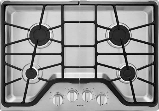 Front Zoom. Maytag - 30" Built-In Gas Cooktop - Stainless Steel.