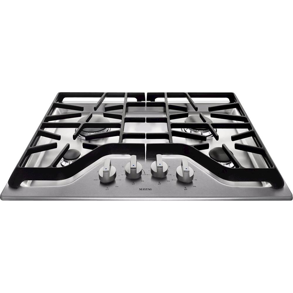 Alt View 11. Maytag - 30" Built-In Gas Cooktop - Stainless steel.