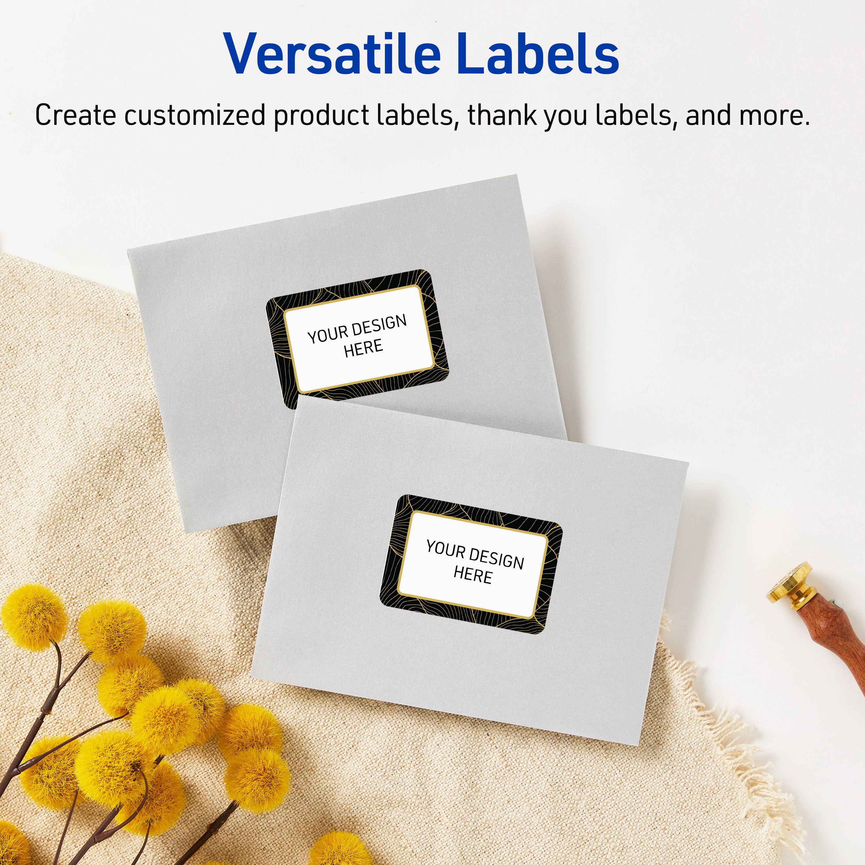 Versatile Labels

Create customized product labels, thank you labels, and more.

YOUR DESIGN HERE
YOUR DESIGN HERE