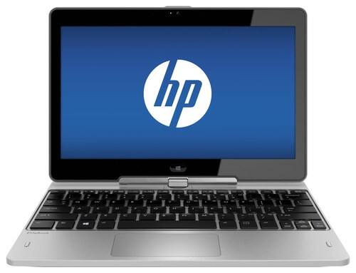 Front Standard. HP - 2-in-1 11.6" Touch-Screen Laptop - Intel Core i3 - 4GB Memory - 128GB Solid State Drive - Silver.