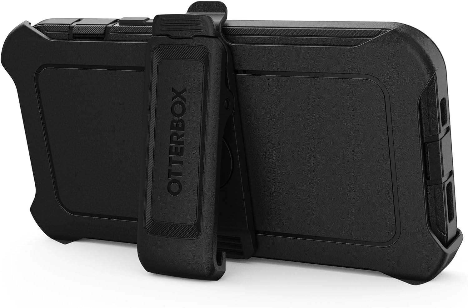 Alt View 1. OtterBox - OtterBox - Defender Series Hard Shell For Apple iPhone 15, Apple iPhone 14, And Apple iPhone 13 - Black - Black.