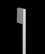 Front. Fisher & Paykel - Contemporary Round Silver Handle for integrated Bottom Freezer Refrigerator compatible with F&P RS3680W - Stainless Steel.